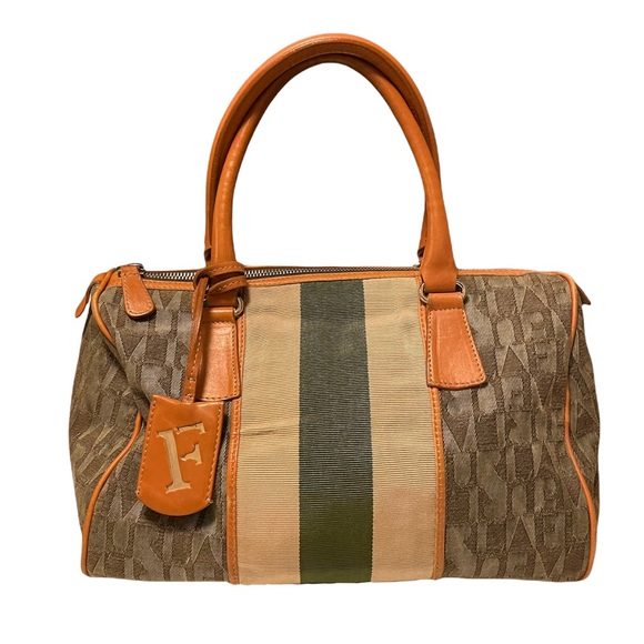 Adorable Furla Italy Medium Monogram Hand Bag - Picture 1 of 6